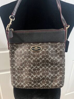 Coach Monogram Flat Crossbody Bag